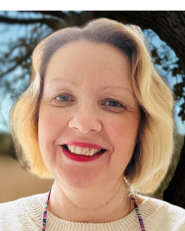 tarot reader woman smiling